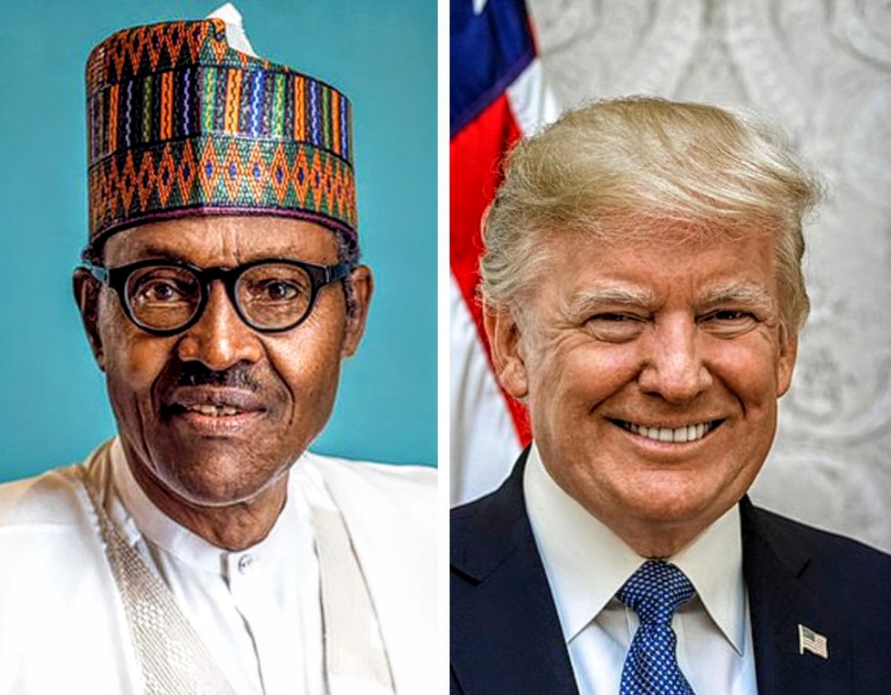 20200429 075705 collage President Muhammadu Buhari Tuesday afternoon received a telephone call from American President, Donald Trump, during which the two leaders commiserate with each other on fatalities in their countries, caused by the COVID-19 pandemic.