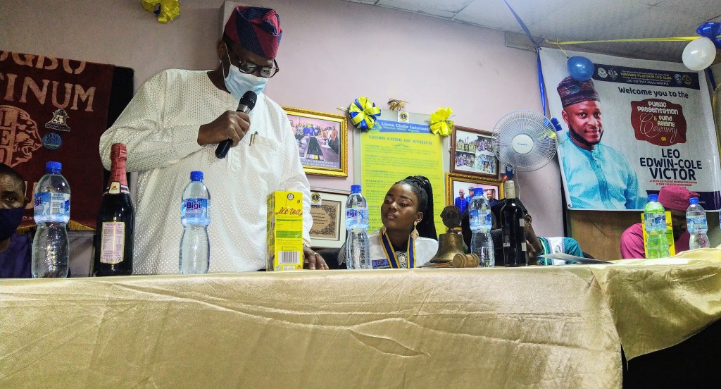 LEO EDWIN-COLE VICTOR EMERGES AS 9TH PRESIDENT OF THE IGBOGBO PLATINUM LEO CLUB IN IKORODU ~ INN Nigeria