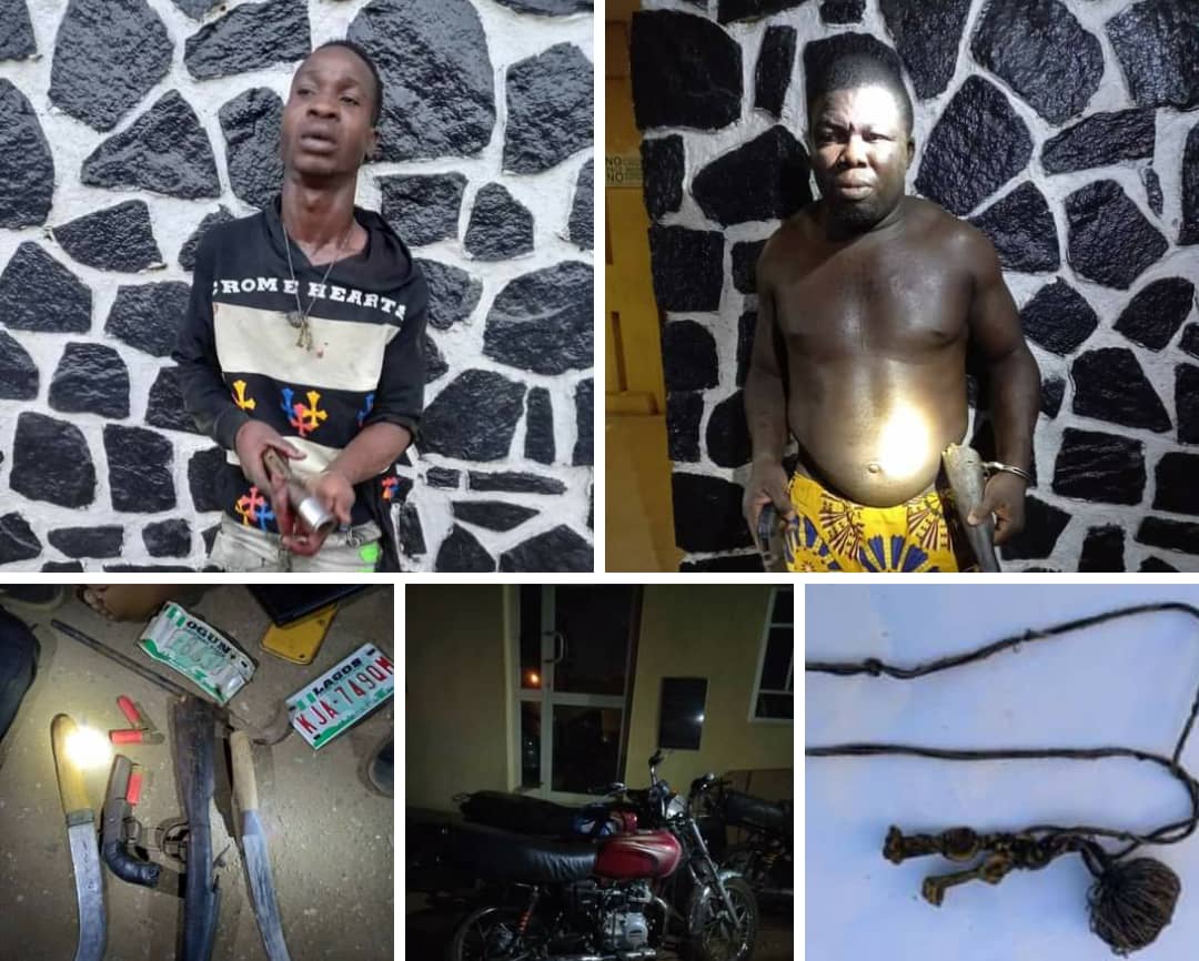 img 20210416 wa0085 The Police Command in Lagos State, on Friday said its operatives arrested suspected cultists, armed robbers and recovers arms and charms in the State.