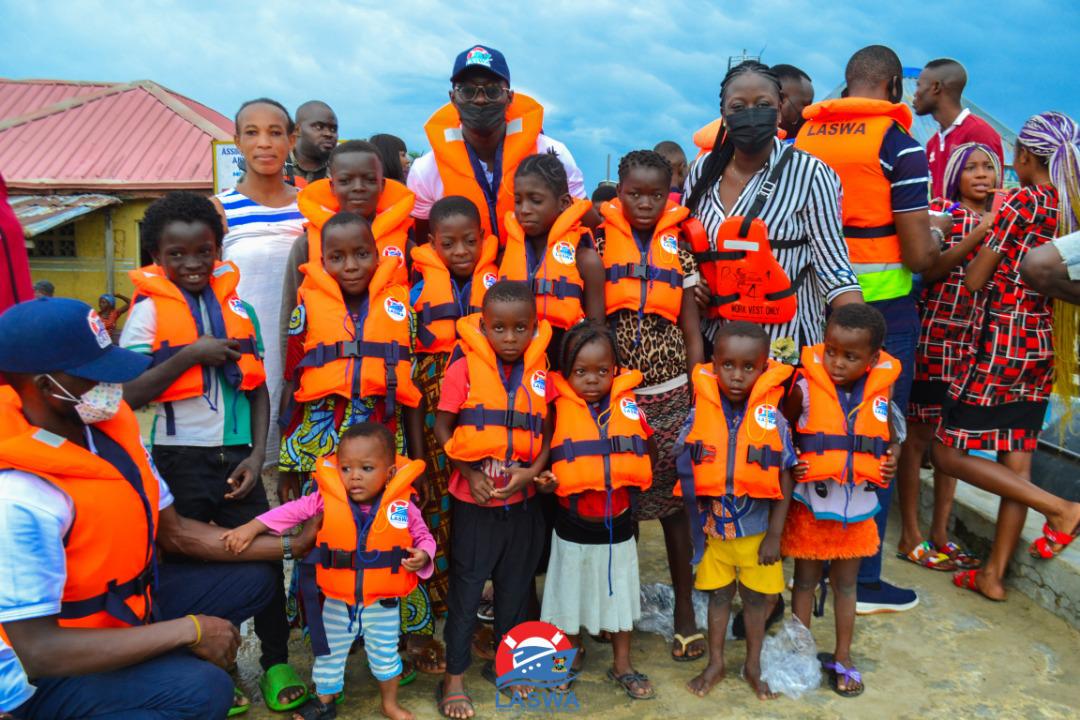 img 20210508 wa0085 In continuation of its safety awareness campaign programme, Lagos State Waterways Authority (LASWA), has commenced the distribution of free life-jackets to residents of different riverine communities in Lagos State.