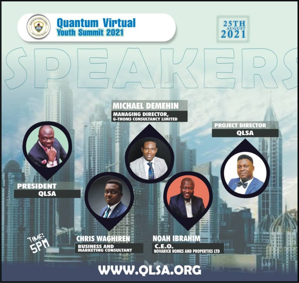 ADELAKUN GBENGA: QUANTUM VIRTUAL SUMMIT IS MEANT TO BRING YOUTHFUL IDEAS TO THE FOREFRONT ®™√ INN Nigeria ©