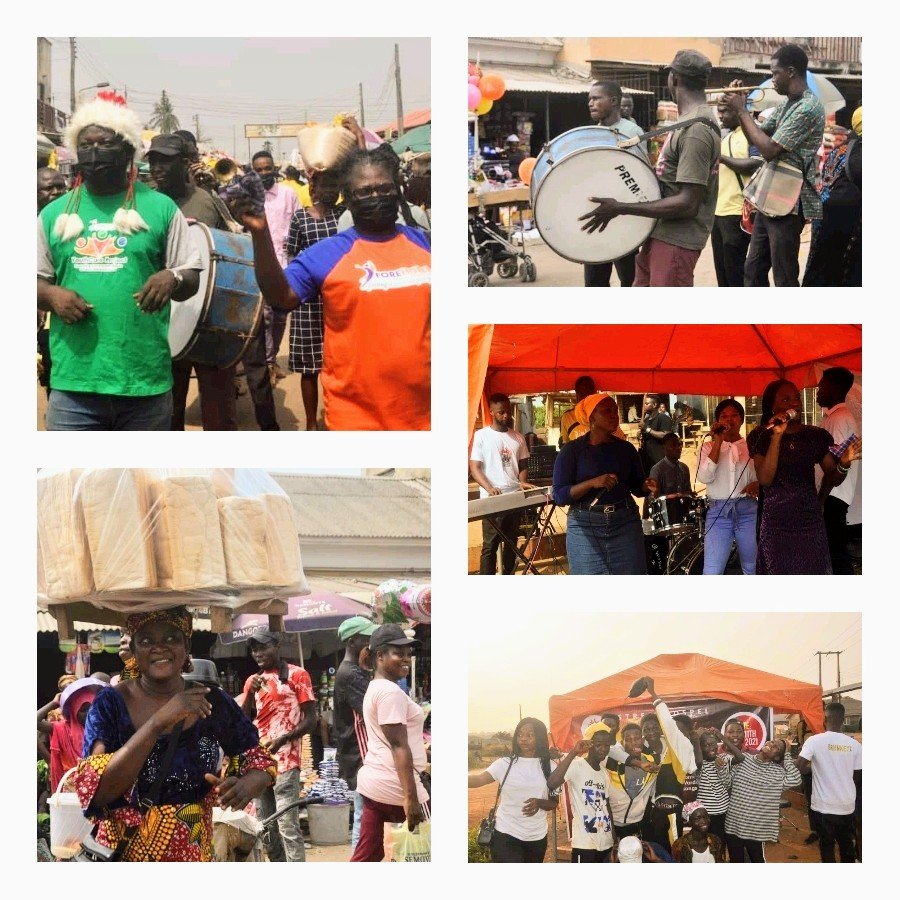 37wv7E27931599147187701927. With the merry season in full swing, traders of Sabo market in Ikorodu and Igbe lara were thrilled with non stop live band music as Forehoreb foundation yanked parkways and market axis in Ikorodu division