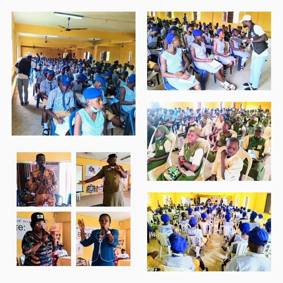 6544yhhji7E25094380811396076250. The Real youths for positive impact popularly known as the Realers initiative took its educational program against drug abuse to Oriwu senior/junior model college on the 18th of May 2022.
Charging students to desist from social vices, the group who has been touring around private schools in Ikorodu division, touched down at the premier institution poised for constructive effect.
Ably led by its founder, Mr Oshineye Abolanle Ayanfeoluwa (Founder / CEO of Realers Initiatives), the faction engaged more than 380 pupils (including Abdul Azeez Abdulrahmon the Lagos State spelling bee 2022 competition winner) of the school, explaining ways they can abstain from falling victims to the prevailing pestilence.
Mr Abolanle Ayanfeoluwa touched on the main effect of the digital age as an enhancement of social vices. Exposing the students to the dangers of social vices and the threat it has to their future. Abolanle sensitised the students further on the ways they can be good ambassadors of the country, thereby becoming who they aspire to become in life.
He continued, "How? And what are social vices? Social vices are bad traits and unhealthy and negative behaviours that are against the morality of society, which are frowned upon by members of society".
"Although, various factors and situations direct to the engagement of social vices, commonly trending in the society today is peer pressure, acting upon wrong information (false information from friends, wrong information gotten from social media, movies, and all the likes)". "And some other social vice causes are; poverty, mental illness, learned behaviours, inherited traits, broken home" Mr Ayanfeoluwa added
Both the Junior and Senior secondary school students of Oriwu Model College, packed the school hall to partake in the campaign/sensitisation against Social Vices.
Prompting the students to basic sobriety tests, Assistant commander of narcotics, Mrs Sanni Oluwaranti (ACN) in charge of the drug demand reduction unit (NDLEA Ikorodu Area Command), further orientate the students on the dangers of abusing drugs and its consequences.
Mrs Adegbite M.O (Program supervisor from the educational board Maryland District 2) who attended the program urged students to always listen to their parents at home and teachers in school, adding that the only way for them to prosper is by imbibing hard work and loitering away from every form of distractions.
Mr Bello Akeem (Principal, Oriwu Senior Model college) praised the initiative as a welcome impression to help students keep up alert in overcoming the numerous negative vices plaguing the world in recent times.
Mr Bello proceeded, "If we persist to whistle the buzzer just like this to the young ones, those who want to become great will adhere to instructions because what is going on presently can only bank on self-decision to prevail against it"
"I want to appreciate Realers Initiatives for bringing this awareness to Oriwu senior and junior model college, it is a feat that must continue if we want to adequately safeguard our future leaders" Mr Bello asserted
Mrs Adefunke Oluranti Esan (Chairman of all secondary schools councillor in Ikorodu) advised students to choose their friends wisely, adding that the type of friends harboured will equally determine the quality of life a student will have to live.
With nine teachers from the senior school also represented, others in attendance include; Mr Raheem A.M. (VP admin Oriwu senior college), Arole, Mohammed ACA (Rep. Com. M.B. SAROLO), Arole, Mohammed ACA (Rep. Com. M.B. SAROLO), Blessing E. Onyeike Checkers custard Marketing Executive along with her team plus Jesse Segla TOEMEK Water Manager alongside the sales manager Joshua Onabola.