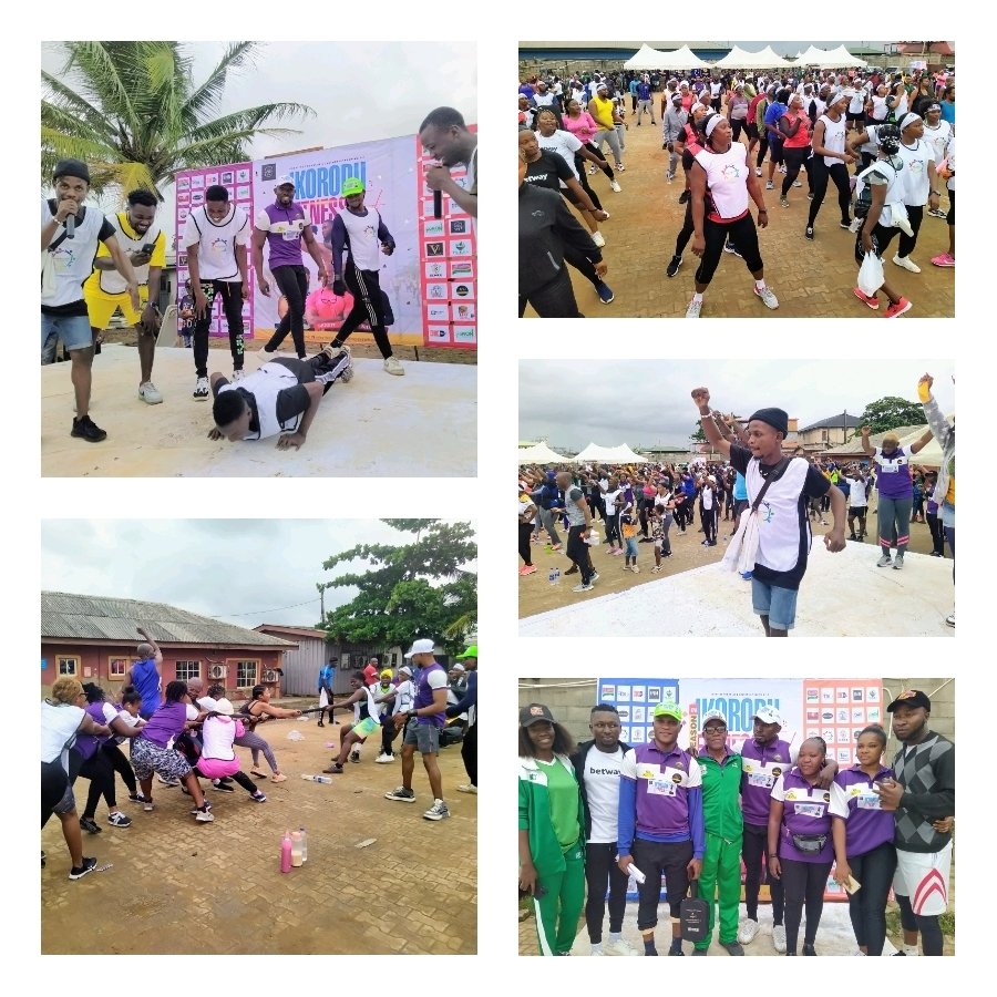 888766tghuii564534092274427149 What almost started like a cold rainy day, turned out to be a perfect weather condition for fitness enthusiasts across Ikorodu division to sweat it all out on the 2nd edition of the Ikorodu fitness festival 2022.
With all roads directed to the Ebute ferry aerodrome, a massive crowd converged at the venue, enlisting for a marathon of fitness routines with a blend of good music, bringing Life and fun to the aerobics extravaganza.
Social media sensation, Ikorodu Bois, Nollywood actor, Mr Yinka Qudri, Mr Rotimi Erogbogbo, Chairman, Ikorodu Oga Development Association (IKODASS) among other special guest present at the event, labelled the festival a breath of fresh air for youths in the region.
From tug of war to push-ups, waist springs and other routines, generally, the positive reviews only established one indication, the fitness festival has come to stay.
Yewande Odufeko, an actress and dancer applauded the organisers for living up to the hype, citing the massive crowd turning up as a sign of Ikorodu division accepting the fitness concept in totality. "I've been fiddling around, enjoying myself and meeting new people both from outside and inside Ikorodu which is another benefit this event present to us".
"I wasn't around during the first edition, but due to the publicity of this 2nd edition, I couldn't help but make myself available and believe me am so impressed with the organisers" Yewande asserted.
Seun Elesho, a stakeholder in Ikorodu explains, "If you're fit physically, it means your brain is intact, which has a way of making our society safe, it aid in making the right decision".
"Aside from the mental alertness, such a program elicits, it is obvious that if notice, until you get here, everywhere, is calm, it indicates that programs like this should get more government support and endorsements to keep our society stable and conducive".
"You can see that even those we tagged the bad boys are here just to have a good time and behave differently, which means events like this can be used to change the mindset of our youths positively" Seun Elesho added
Mr Rotimi Erogbogbo, Chairman, Ikorodu Oga Development Association (IKODASS) stated that the turnout of youths is actually what the new era of Ikorodu represents.
"We're here as stakeholders to throw in our support and help our youths prosper in every area they've accepted to thrive in". "From the look of things, this shows that we must analyse the numerous areas our youths are gravitating into so we can work together and make them develop better and faster"
"If we don't support them the best way, we may not get the best out of them because they're our energy, this program is a sport-oriented course and it's easy for them to also actualise their potential" Mr Erogbogbo concluded Thanking participants and backers alike for making the 2nd edition a huge success, Tolulope Emmanuel Odufeko (Pukka), IKKF initiator announced that the event can only get larger subsequently based on the vast turnout.
Tolulope continued, "This is about developing the fitness industry in Ikorodu division, letting all aerobics enthusiasts know that we're game and growing fast, advancing the culture and value of fitness".
"One thing we're grateful for is the response of people towards this concept because trust me, it is not easy to bring people away from their homes to engage them rigorously like this without anything to give them in return, it shows their excitement and passion about this concept".
"It has never happened before in Ikorodu, and you know people do not believe until they see, this is the 2nd edition, back-to-back massive turnout, one thing is sure, we've arrived and it can only get bigger from here on"
"My profound gratitude goes to our guest Trainers; Eric brown, Benfit, shedams, our celeb backings; Yinka Quadri, Ikorodu Bois, Odufeko Yewande, still young and lastly our supporters; Hon. Babajimi Benson, Hon Adesina wasiu, Otunba Olusegun Abiru, chief Olasunkanmi Ayanmo, Mr. Seun Elesho, Toskem table water, vino gano, JB wines, indomie, Mr. Rotimi Erogbogbo, Adrons Homes, Pepc foundation, Wakeup project, Megatex paints, Ai Royal, Bukka hut, Olam grains, Ikorodu News Network (INN), Midas place, Ajayi hospital, Heritage wellness centre, Buga gym" Pukka added.