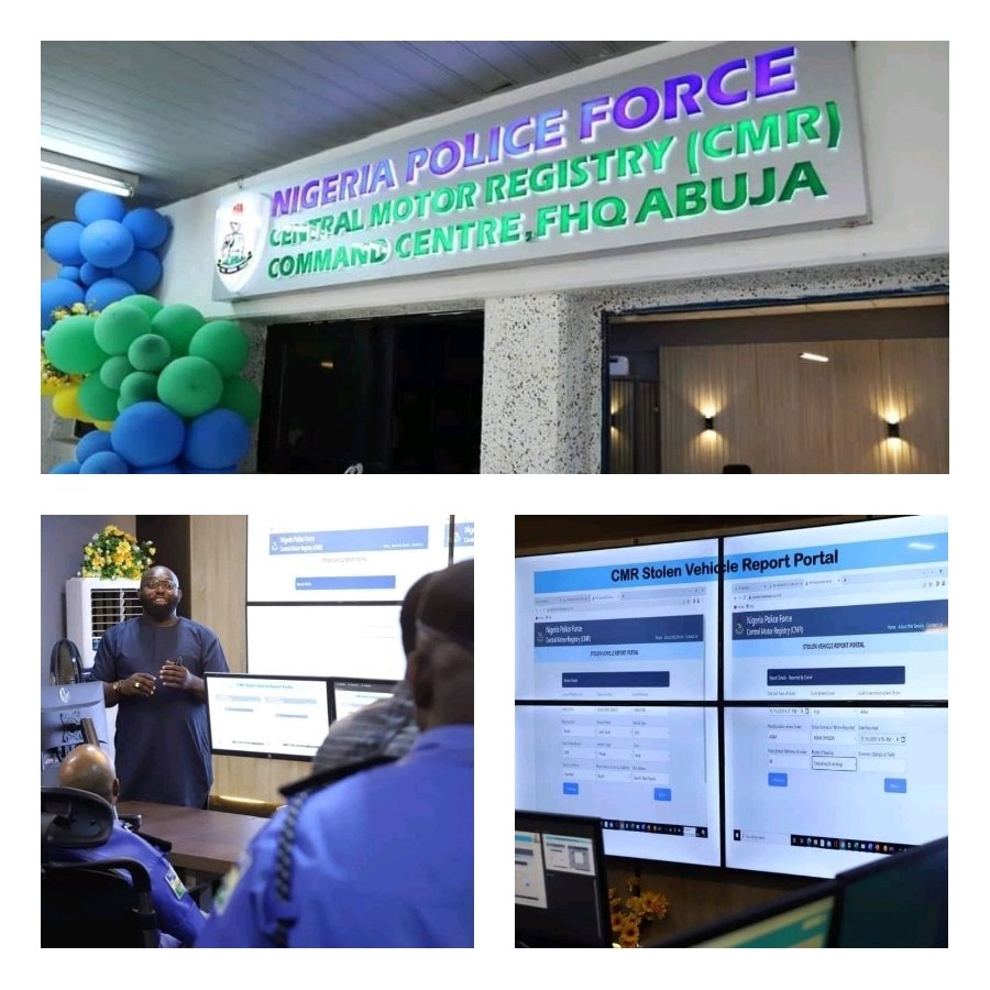 88887678ii3287982128047632152 The Inspector-General of Police, IGP Usman Alkali Baba, has successfully completed and commissioned the digitalized Central Motor Registry (CMR) Command Centre at the Force Headquarters, Abuja which is domiciled at the Department of Information and Communication Technology. This is in line with the IGP’s quest to ensure a digital environment for policing the country for robust and more proactive measures in crime prevention, investigation, and prosecution.
The newly digitalized Central Motor Registry Command Centre will make it possible for members of the public to report vehicles stolen from as far back as 1st January, 2018, and yet-to-be-recovered to input the vehicle details on the online platform to serve as a reliable data point for the possible recovery of the vehicle. The platform will also process motor vehicle information to support police operations and efforts toward enhancing national security. The digitalization of the CMR is complete with 2 Command Centres in Abuja and Lagos, 37 CMR Information Centres across the Country and in the Federal Capital Territory, 200 e-Enforcement Operational Patrol Vehicles with automatic number plate recognition on each vehicle as part of the first batch.
The Inspector-General of Police has therefore admonished Nigerians and other residents in the country to take advantage of the platform at https://reportcmr.npf.gov.ng to upload their vehicle information on the website with effect from today 7th December, 2022, as a security step for preventing it from being stolen and re-registered.